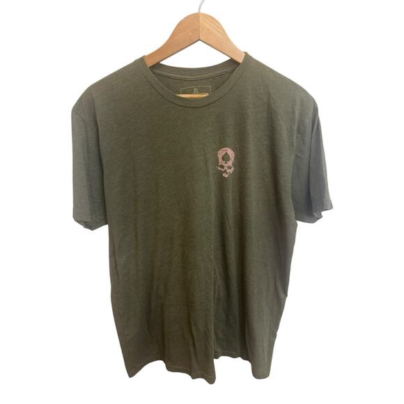 Zero Foxtrot Hot Summers 1945 Green Men's T- Shirt XL Pinup Hawaiian Girl Luau - Picture 3 of 5